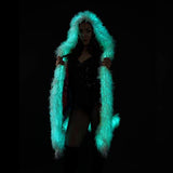 Sequin Jacket – LED Faux-Fur-Coat-Light-Up-Vest-Hoodie Smart-Glowing-Rave-Costume-Clothing-For-Women-Men-Festival-Outfit - Glow-Paradise