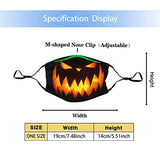 2Pack Halloween Scary Pumpkin Face Masks Men Women, Washable & Reusable Fabric Halloween Mask for Adults with 4Pcs Filters - Glow-Paradise