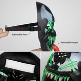 Halloween Scary LED Mask Light Up Mask for Women Men Festival Monster Cosplay Halloween Red Green Blue Neon Costume - Glow-Paradise