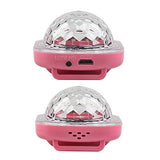 Disco Light, Star Projector Light, Party Ball Lights, Disco Watch for Kids, Mini LED Night Light with Color Changing (Pink) - Glow-Paradise
