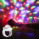 Disco Light, Star Projector Light, Party Ball Lights, Disco Watch for Kids, Mini LED Night Light with Color Changing (White) - Glow-Paradise