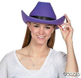 Stylish Cowboy Hats (Purple Color, 1 Quantity Per Pack) - Glow-Paradise