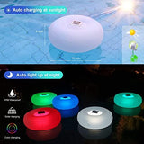 Solar Pool Lights,15" Pool Floating Lights IP68 Waterproof Light up Pool Balls, Inflatable Solar Powered Pond Lights, Color Changing LED Pool Lights That Float,Outdoor Lights for Party, Festival-2Pcs - Glow-Paradise