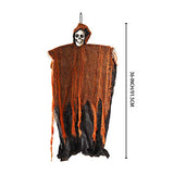 3 Huge Halloween Decoration 36" Hanging Skeleton, Ghosts, Grim Reapers for Indoor and Outdoor Decor. - Glow-Paradise