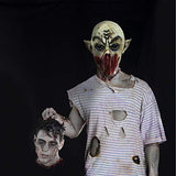 Molezu Vampire Mask Scary Dracula Monster Halloween Costume Party Horror Demon Zombie (earthy yellow) (Multicolor) - Glow-Paradise
