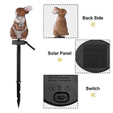 Garden Solar Light Outdoor Decor, Resin Rabbit Solar LED Light for Outdoor, Animal Waterproof Light for Flower Fence Lawn Passage Walkway Courtyard Party Decoration, Rabbit - Glow-Paradise