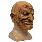 GOODKSSOP Unisex Clown Cosplay Old Men People Head Bald Funny Halloween Mask Full Face Latex Costume Props for Party Carnival Themed Show Play - Glow-Paradise