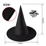 8pcs Witch Hats,Witch Hat,Halloween Black Witch Hat,Suitable for Role-Playing or Party Decoration,Black Witch Hat Can Also Diy Your Favorite Patterns, Creative Inspiration Can Not Stop! - Glow-Paradise