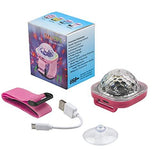 Disco Light, Star Projector Light, Party Ball Lights, Disco Watch for Kids, Mini LED Night Light with Color Changing (Pink) - Glow-Paradise