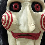The Puppet Mask, Halloween Party Role Play Costume Latex Horror Scary Billy Cosplay Mask with Hair Dress Up Mask for Masquerade Props - Glow-Paradise