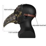 Stegosaurus Plague Doctor Bird Mask Long Nose Beak Cosplay Steampunk Halloween Costume Props Latex material - Glow-Paradise