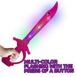 ArtCreativity Light Up Shark Swords for Kids, Halloween Costume Accessories, Halloween Light Up Toys for Kids, Set of 3, 15 Inch Toy Sword with Flashing LED Lights, Great Halloween Toy Sword for Kids - Glow-Paradise
