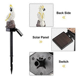 Garden Solar Light Outdoor Decor, Resin Parrot Solar LED Light for Outdoor, Animal Waterproof Light for Flower Fence Lawn Passage Walkway Courtyard Party Decoration, Yellow Parrot - Glow-Paradise