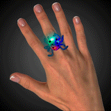 LED Spider Jelly Rings (Assorted Colors, 24 Rings Per Pack) - Glow-Paradise