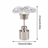 LED Light Up Flower Stud Earrings (White Color, 1 Pair Per Pack) - Glow-Paradise