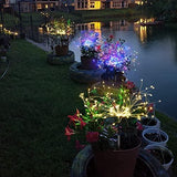 Solar Garden Lights Solar Firework Lights Solar Lights Outdoor Waterproof with 2 Lighting Modes Twinkling and Steady-ON for Garden, Patio, Yard, Flowerbed, Parties (Colorful) - Glow-Paradise