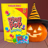 Pack of 20 Count - Ring Pop Individually Wrapped Bulk Variety Party Lollipop Suckers with Assorted Flavors Fun Candy for Birthdays & Celebrations, Original, Mixed Fruit, 20 Count - Glow-Paradise