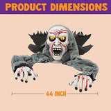 Halloween Light-Up Zombie Groundbreaker Animated with bloodstain and Creepy Sound for Halloween Outdoor, Lawn, Yard, Patio Decoration, Halloween Haunted House Decorations - Glow-Paradise