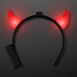 LED Light Up Devil Horns (Red Color, 1 Quantity Per Pack) - Glow-Paradise