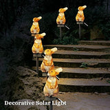 Garden Solar Light Outdoor Decor, Resin Rabbit Solar LED Light for Outdoor, Animal Waterproof Light for Flower Fence Lawn Passage Walkway Courtyard Party Decoration, Rabbit - Glow-Paradise
