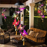 ShangTianFeng Butterfly Solar Wind Chimes Outdoor, for All Moms, for mom/Women/Grandma/Daughter/Aunt/Friend/Wife and Sister. Yard Decor,Gardening Gift, Birthday Gift, Memorial Gift - Glow-Paradise