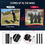 3 Witches Halloween Decorations Outdoor 5'5" Light Up Witches Holding Hands Outside Scary Decor Standing Witch with LED and Voice Control for Garden Yard Haunted House Porch - Glow-Paradise