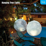 TIALLY Full Moon Floating Pool Lights Solar Powered - 14" Pool Lights That Float, Inflatable Waterproof Led Light Balls, Swimming Pool Accessories for Inground Pools, Party Decor for Outdoor (4 Pack) - Glow-Paradise