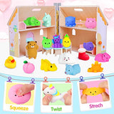 75 pcs - Mochi Squishy Toy Party Favors for Kid Animal Squishes Stress Relief Toy Kawaii Mini Squishies Classroom Prizes Halloween Squishy Goodie Bag Fillers for Boy Girl Random - Glow-Paradise