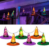JOYIN 12 Pcs Halloween Decorations Witch Hat Lights String Lights, Lighted Witches Hats Lights Outdoor, Glowing Witch Hats in 8 Flashing Modes, Light Up Witch Hat Decor for Outdoor Indoor Yard Tree - Glow-Paradise