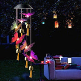 ShangTianFeng Butterfly Solar Wind Chimes Outdoor, for All Moms, for mom/Women/Grandma/Daughter/Aunt/Friend/Wife and Sister. Yard Decor,Gardening Gift, Birthday Gift, Memorial Gift - Glow-Paradise