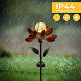 Ourdoor Solar Garden Lights Solar Metal Flower Decorative Lights Solar Spinner Decorative Garden Stakes Waterproof for Patio,Yard,Lawn,Garden Decorations - Glow-Paradise