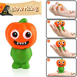 6 Pack - Halloween Squishes Toys Slow Rising Cute Novelty Super Soft Squeeze Squishy Toys Stress Relief Gifts Halloween Party Favors for Boys, Girls, Kids - Glow-Paradise