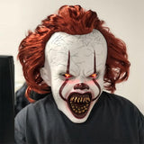 Horror Clown Mask Creepy IT Mask is Perfect for Cosplay Halloween, Movie Premiere and More. (Horror teeth-LED) - Glow-Paradise