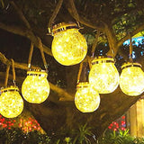 LANSCARE Solar Lanterns Lights Decorative Outdoor 30 LED Decor Lights Waterproof Solar Powered for Home Garden Yard Patio Outdoor Wedding Birthday Party Decorations Gifts (Warm White, 2pack) - Glow-Paradise
