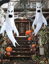 Leuceiy Halloween Decorations Ghost Windsocks Hanging Decor for Home Indoor Outdoor Yard Flag Wind Socks Party Supplies (2piece 47 Inch) - Glow-Paradise