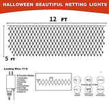Funpeny Halloween 360 LED Net Lights, 9.8ft x 6.6ft 8 Modes Waterproof Connectable Halloween Decorations for Outdoor Garden Party Decor (Orange) - Glow-Paradise