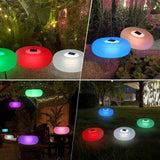 Solar Pool Lights,15" Pool Floating Lights IP68 Waterproof Light up Pool Balls, Inflatable Solar Powered Pond Lights, Color Changing LED Pool Lights That Float,Outdoor Lights for Party, Festival-2Pcs - Glow-Paradise