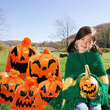 8pcs Halloween Pumpkin Bag Lawn Decorations Outdoor, Large Pumpkin Leaf Bags Fall Halloween Trash Bags For Lawn Garden Back Yard Fall Decorations Outdoor - Glow-Paradise