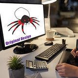 GOOSH 8 FT Width Halloween Inflatables Outdoor Spider with Magic Light, Blow Up Yard Decoration Clearance with LED Lights Built-in for Holiday/Party/Yard/Garden - Glow-Paradise