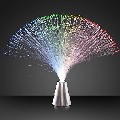 Light Up Fiber Optic Party Centerpieces with Color Changing LED Lights (Set of 12) - Glow-Paradise