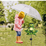 YJFWAL 2 Pack Frog Solar Lights Outdoor Frog Garden Decorations with Solar Lights Metal Frog Solar Stake Lights Waterproof Solar Powered Light for Patio, Backyard, Pathway Decor Halloween Decor - Glow-Paradise