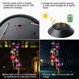 ShangTianFeng Butterfly Solar Wind Chimes Outdoor, for All Moms, for mom/Women/Grandma/Daughter/Aunt/Friend/Wife and Sister. Yard Decor,Gardening Gift, Birthday Gift, Memorial Gift - Glow-Paradise
