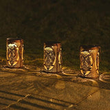 Solar Lantern Outdoor Hanging Garden Decorative Lantern Metal Owl Decor Lantern with Handle Solar Powered Outdoor Waterproof LED Patio Lanterns Owl Solar Lantern for Yard,Table,Tree,Gift (Bronze 1 Pc) - Glow-Paradise