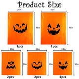 8pcs Halloween Pumpkin Bag Lawn Decorations Outdoor, Large Pumpkin Leaf Bags Fall Halloween Trash Bags For Lawn Garden Back Yard Fall Decorations Outdoor - Glow-Paradise
