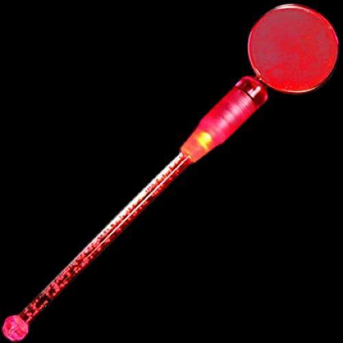 Cocktail Party Light Up Swizzle Stick Drink Stirrer (Red Color, 1 Quantity Per Pack) - Glow-Paradise