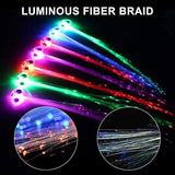 Topist LED Lights Hair, 12 Light-Up Fiber Optic LED Hair Barrettes Party Favors for Party, Bar Dancing Hairpin, Hair Clip, Multicolor Flash Barrettes Clip Braid, 12 Pack - Glow-Paradise