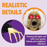 JOYIN Halloween Outdoor Decoration Light up with Grounderbreaker with Sound Effect, Scary Halloween Props Décor Best Halloween Decorations, Haunted House Outdoor, Lawn, Yard Decor - Glow-Paradise