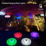 Solar Pool Lights,15" Pool Floating Lights IP68 Waterproof Light up Pool Balls, Inflatable Solar Powered Pond Lights, Color Changing LED Pool Lights That Float,Outdoor Lights for Party, Festival-2Pcs - Glow-Paradise