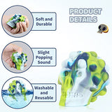 4 Pack Halloween Pop Fidget Toys, 3D Skull Squeeze Pop Bubble Stress Ball Sensory Toys for Halloween Goodie Bag Fillers, Pinata Stuffers, Gifts, Tree Decoration, Halloween Party Favors for Kids Adults - Glow-Paradise