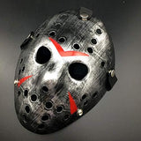 Wen XinRong Jason Mask Halloween Costume Horror Mask Cosplay Costume Mask Party Masquerade Props Mask (Silver) - Glow-Paradise
